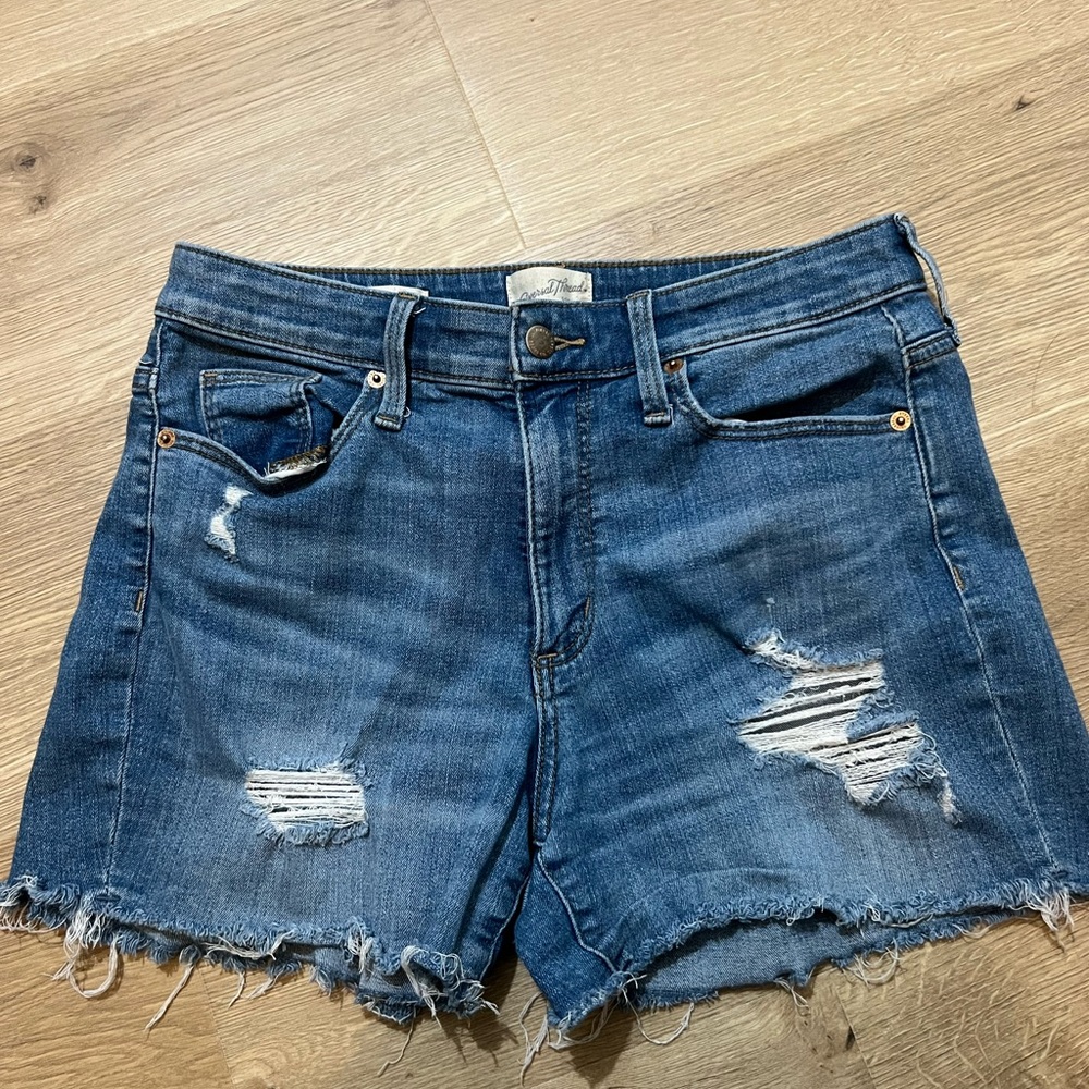 Universal Thread Blue Distressed Jean Shorts